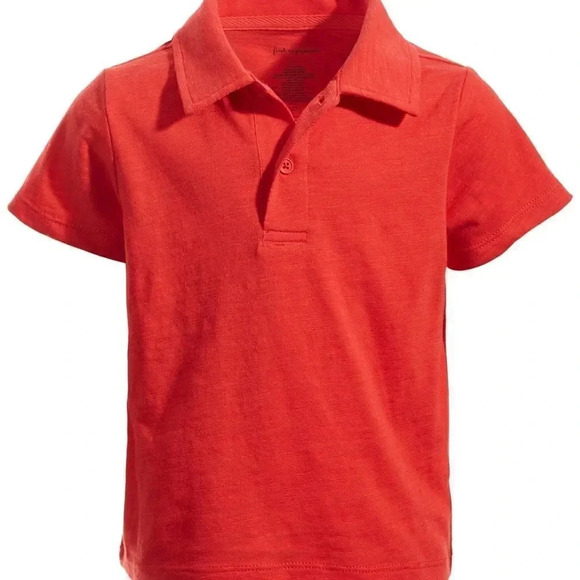 3 Polo Style Shirts Bundled 1 white 1 gray and 1 cherry flame red 24 Months - Picture 5 of 12